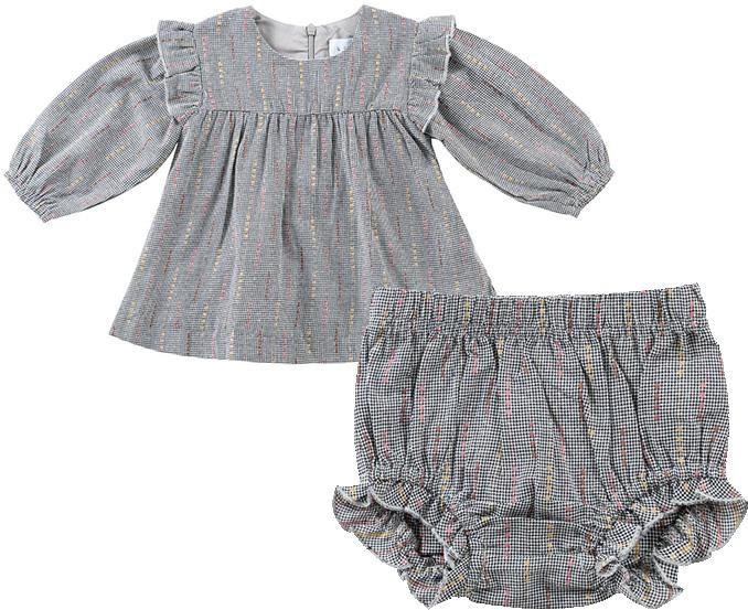 Klai Baby Girls Houndstooth Outfit - TD30106