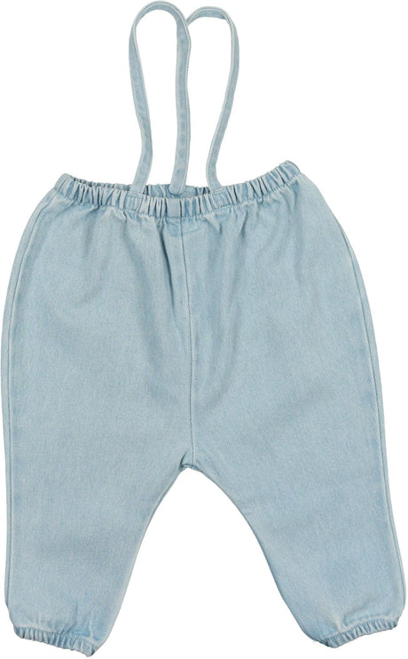 Analogie by Lil Legs Lightweight Denim Collection Baby Toddler Boys Girls Bubble Suspender Pants Overall - LWBSP/DBBSP