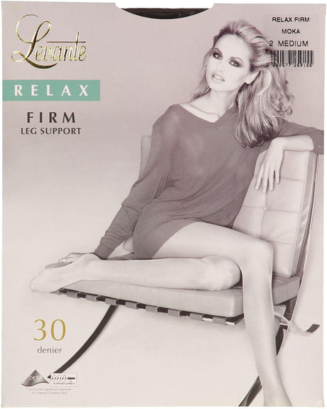 Levante Womens Relax Firm Satin Leg Support 30 Denier Pantyhose