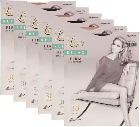 Levante Womens Relax Firm Satin Leg Support 30 Denier Pantyhose