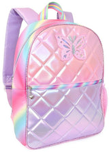 OMG Butterfly Metallic Quilted Backpack & Pencil Case Set - BFLY-SBP22