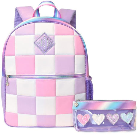 OMG Checkerboard Backpack & Pencil Case Set - OMG-SBP20