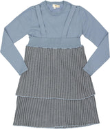 Apricot Girls Rib Knit Mock Neck & Jumper Outfit - WB3CY2161