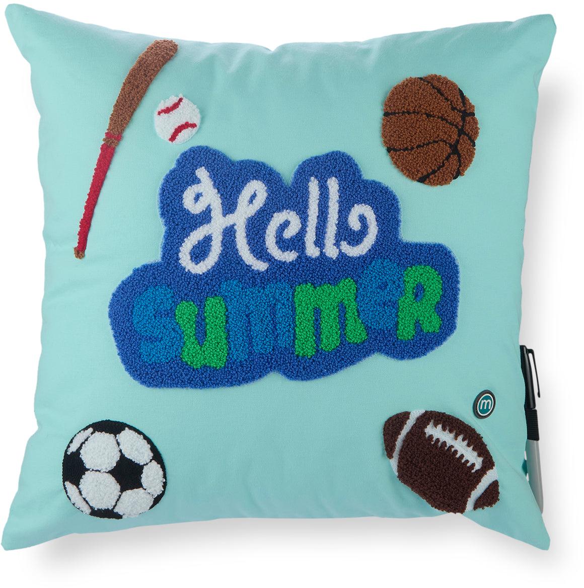 Memoi Boys Sports-Themed Summer Camp Autograph Pillow with Marker - MAC-022