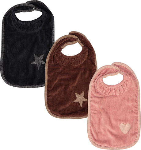 ArGail Ribbed Heart Terry Bib - BB27