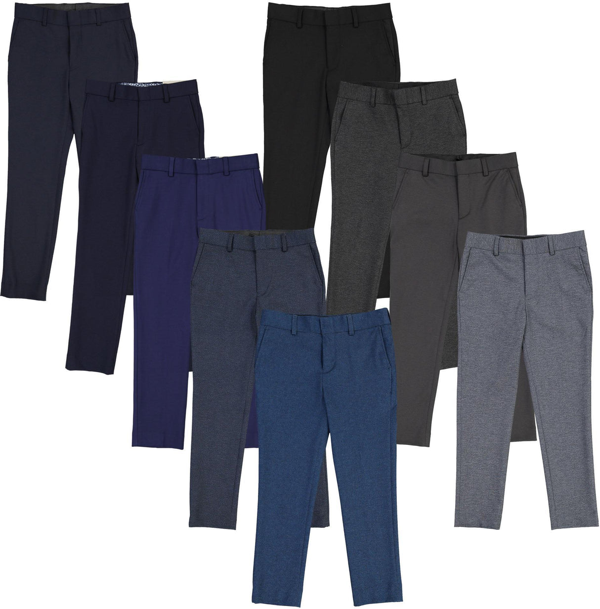 T.O. Collection Boys Soho Stretch Knit Dress Pants - 9131