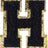 Letter H - Black