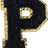 Letter P - Black