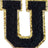 Letter U - Black