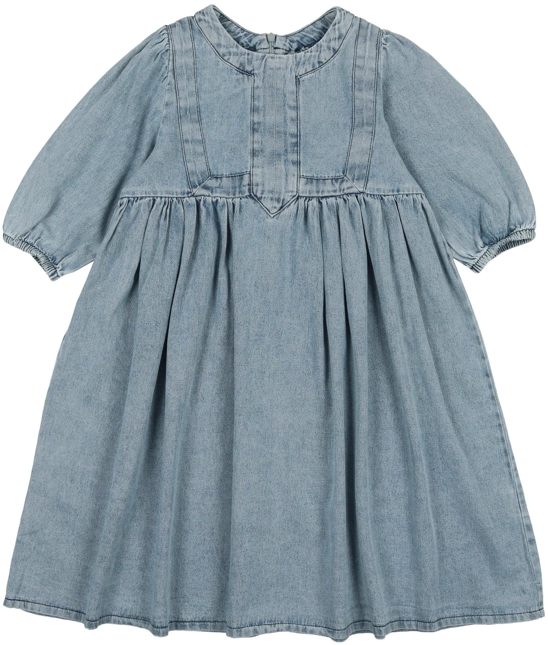 Analogie by Lil Legs Stonewash Collection Girls Panel 3/4 Sleeve Dress ...