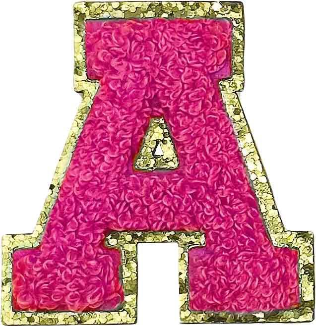 Letter A - Hot Pink