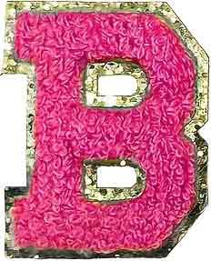 Letter B - Hot Pink