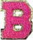 Letter B - Hot Pink