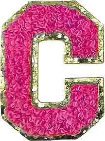 Letter C - Hot Pink