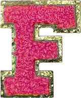 Letter F - Hot Pink