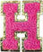 Letter H - Hot Pink