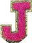 Letter J - Hot Pink