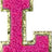 Letter L - Hot Pink