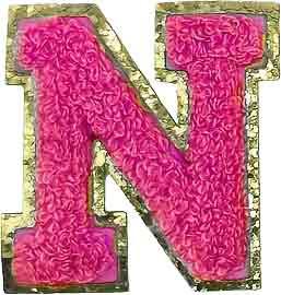 Letter N - Hot Pink