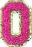 Letter O - Hot Pink