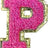 Letter P - Hot Pink