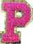 Letter P - Hot Pink