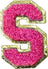 Letter S - Hot Pink