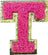 Letter T - Hot Pink