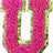 Letter U - Hot Pink