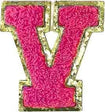 Letter V - Hot Pink