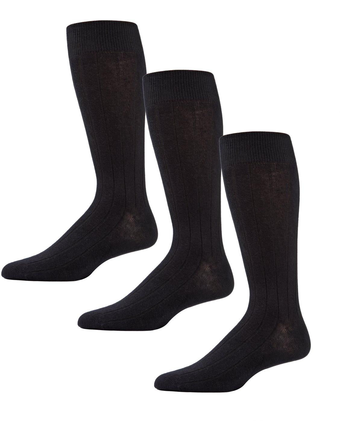 Memoi Mens Ribbed Socks 3 Pack - MM-450