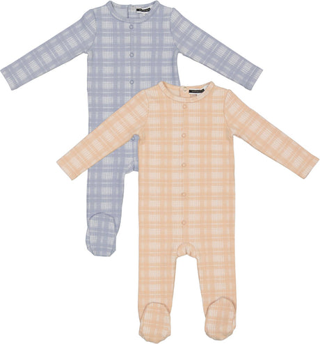 Whipped Cocoa Baby Boys Girls Cotton Plaid Stretchie - WB4CY2400
