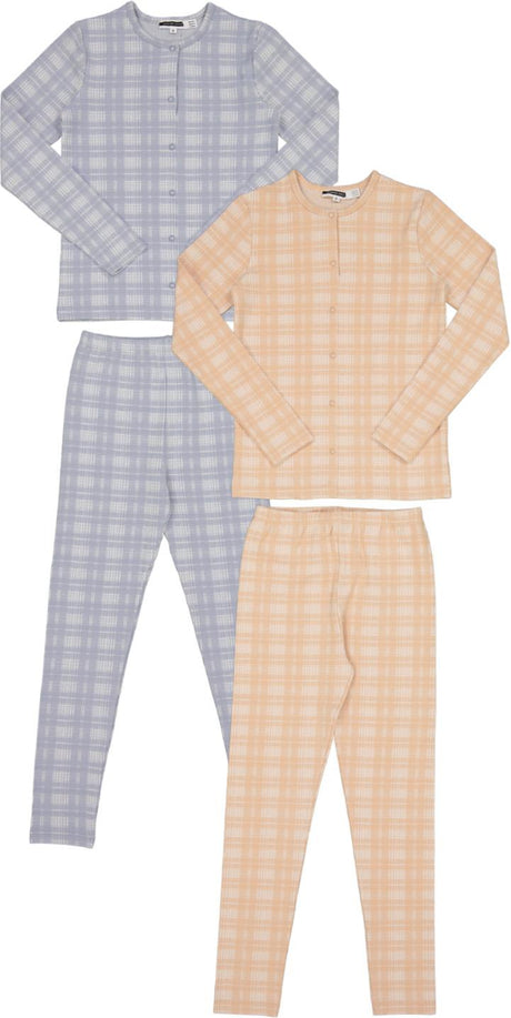 Whipped Cocoa Boys Girls Cotton Plaid Pajamas - WB4CY2400E