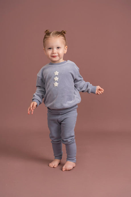 Little Fragile Baby Boys Girls Velour Outfit - WB4CP7023E