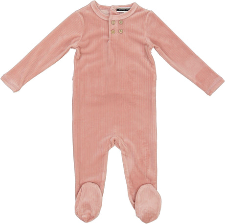 Whipped Cocoa Baby Boys Girls Velour Stretchie - WB4CY2402