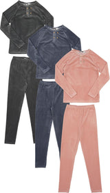 Whipped Cocoa Boys Girls Velour Pajamas - WB4CY2402E