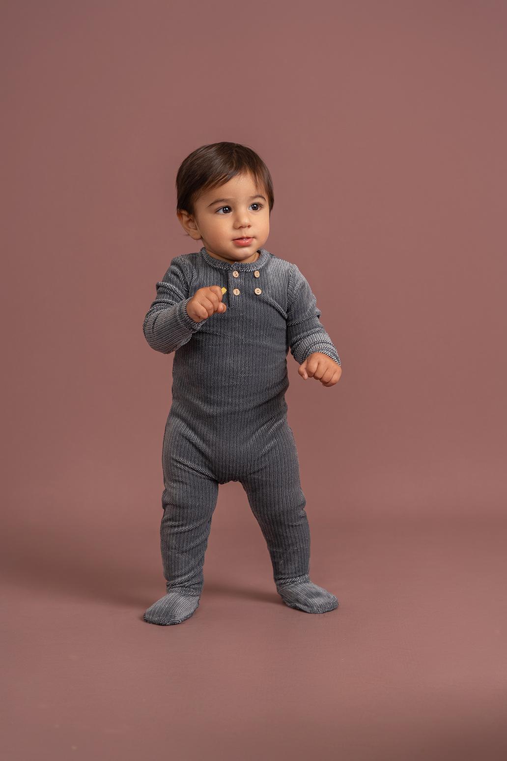 Whipped Cocoa Baby Boys Girls Velour Stretchie - WB4CY2402