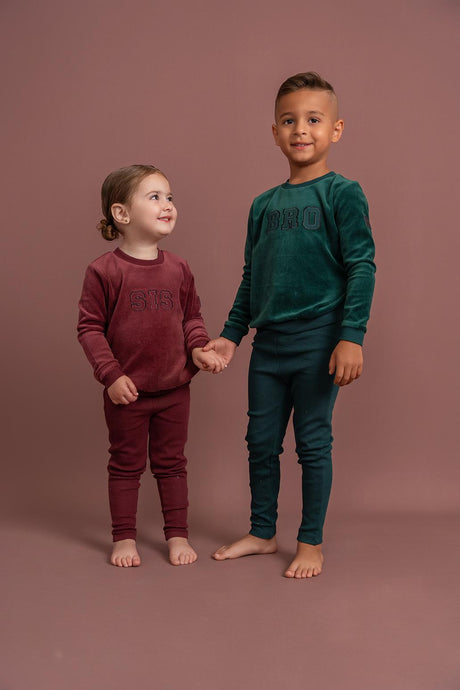 Whipped Cocoa Baby Boys Girls Velour Bro/Sis Stretchie - WB4CY2528B