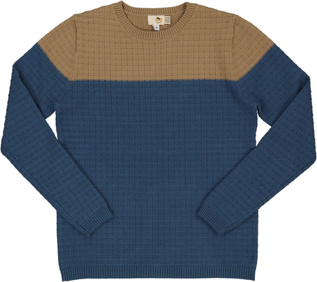 Apricot Boys Grid Knit Sweater - WB4CY2490BS
