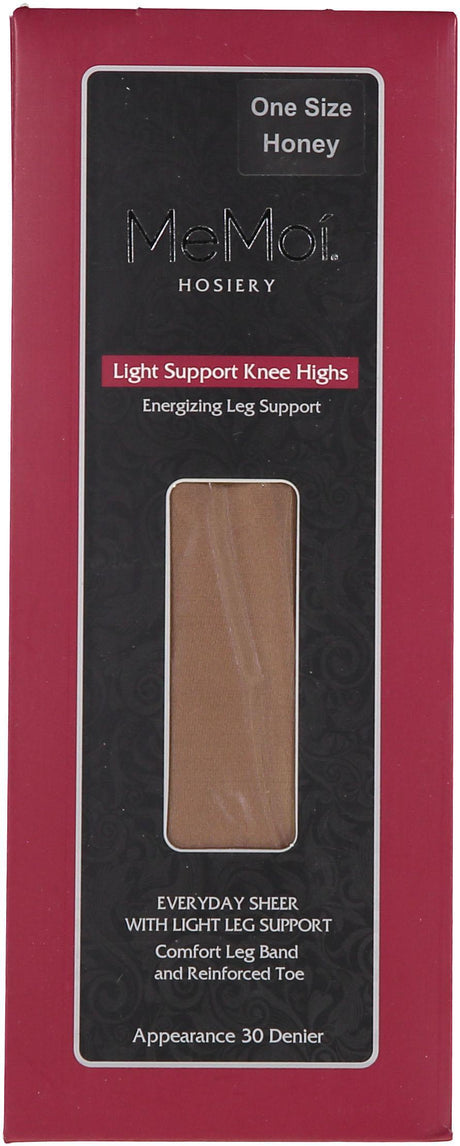 Memoi Womens Light Energizing Support 30 Denier Knee Highs - MS-715