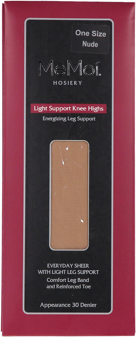 Memoi Womens Light Energizing Support 30 Denier Knee Highs - MS-715