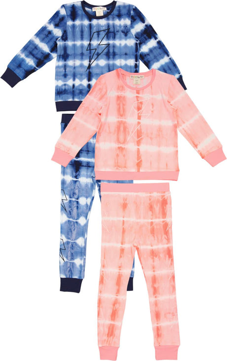 Teela Boys Girls Lightning Bolt Cotton Pajamas - 20-500