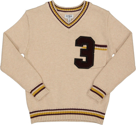 Crew Kids Boys Girls Varsity Sweater - G2607