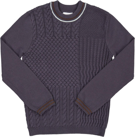 Klai Boys Multi Textured Knit Sweater - G2634