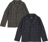 Space Gray Boys Plaid Blazer - WB4CY2471J