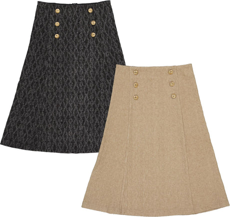 The Umbrella Academy Girls Cable Knit Panel Skirt - WB4CY2408S