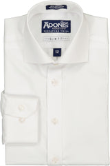 Adonis Boys Cotton/Poly Easy Care Signature Twill White Long Sleeve Dress Shirt