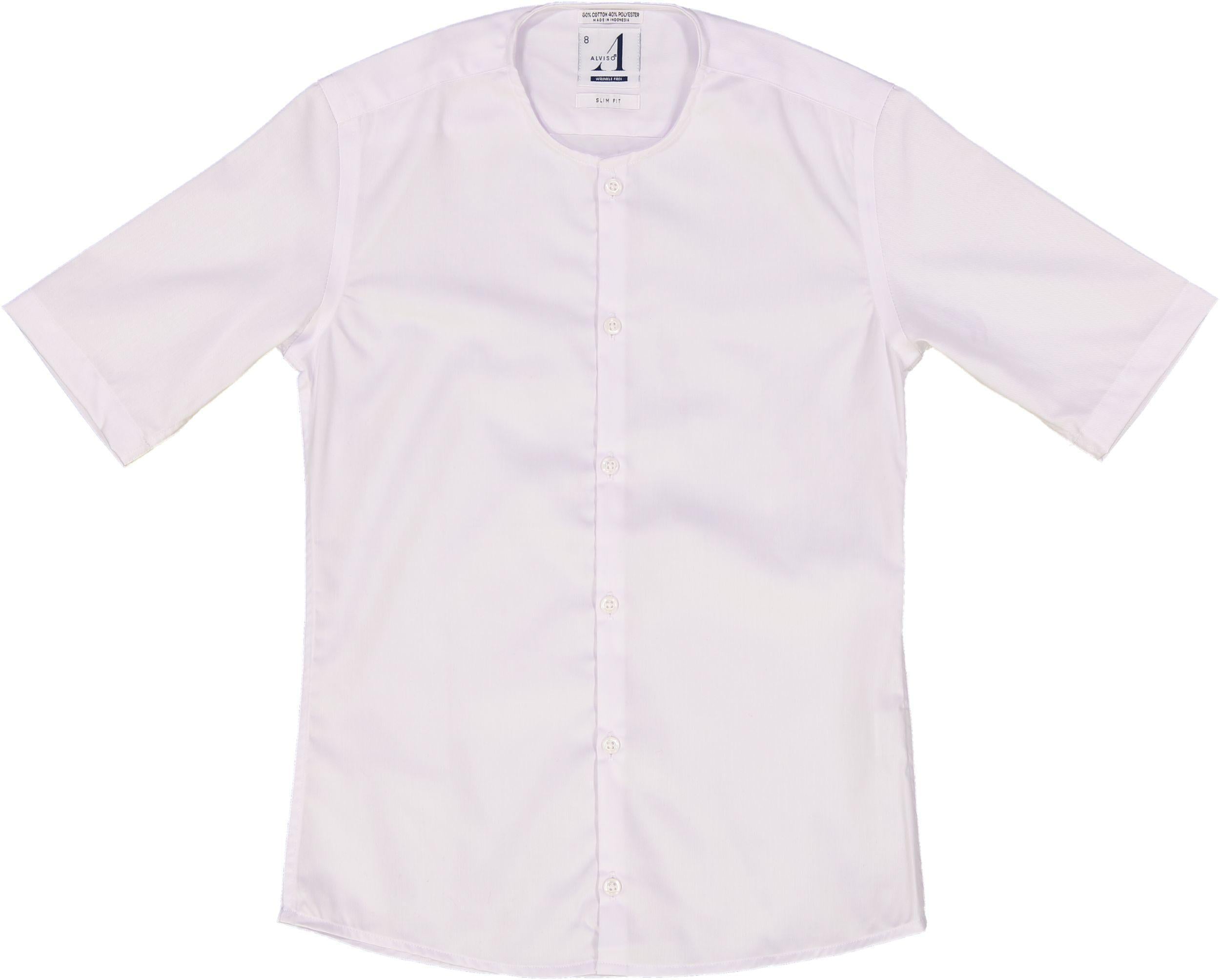 No collar button outlet up shirt