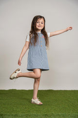 FYI Girls Woven Denim Jumper - SB5CP7132J