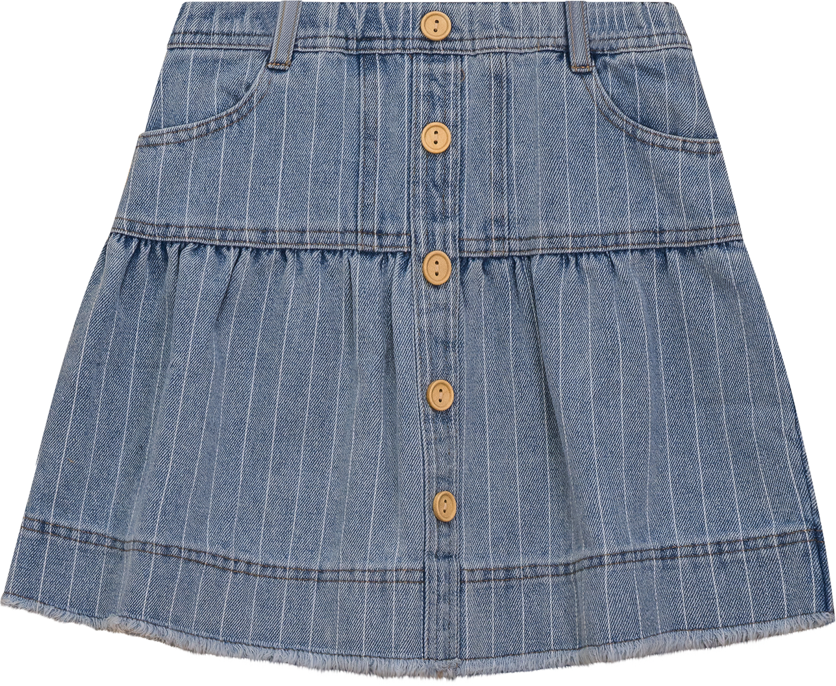 FYI Girls Teens Striped Denim Skirt - SB5CP7133S